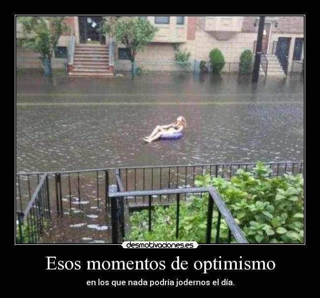Esos momentos de optimismo - 