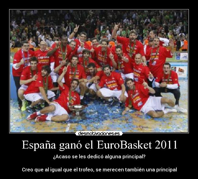 España ganó el EuroBasket 2011 - 