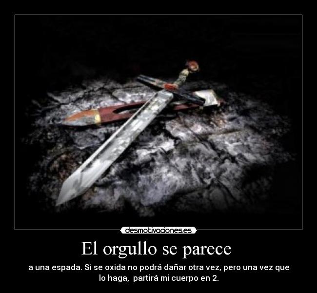 carteles orgullo espada desmotiva dano cuerpo desmotivaciones