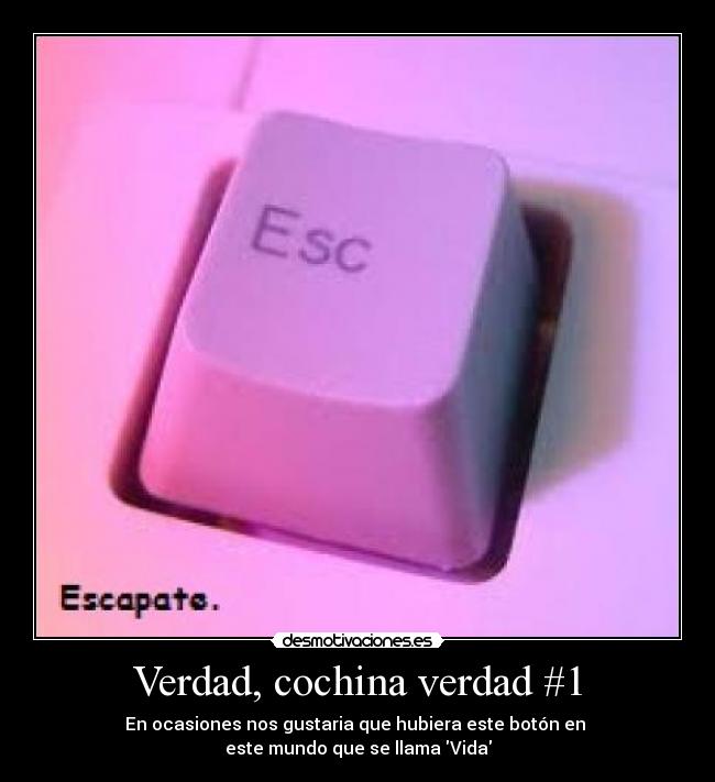 Verdad, cochina verdad #1 -
