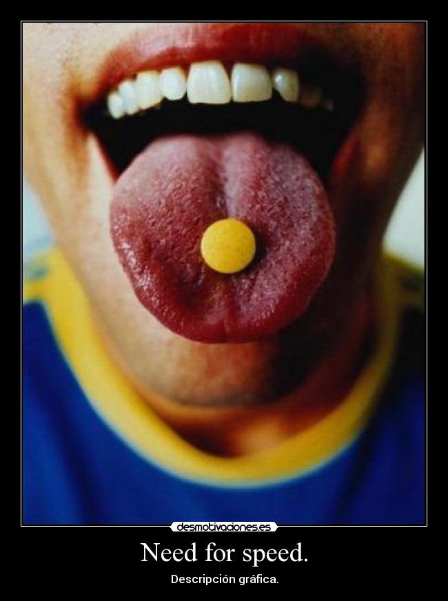 Need for speed. - Descripción gráfica.