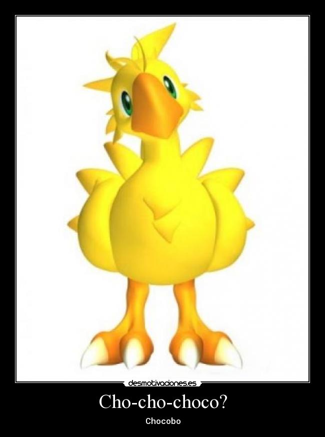 Cho-cho-choco? - Chocobo