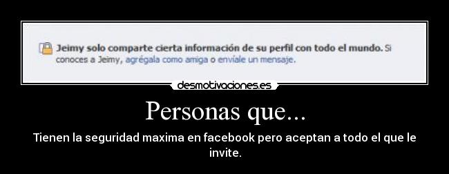 Personas que... -
