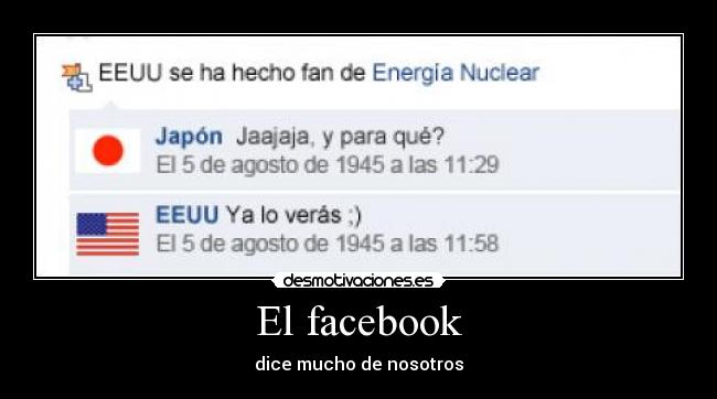 El facebook - dice mucho de nosotros