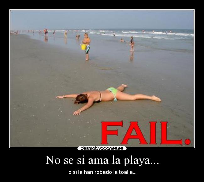 No se si ama la playa... -