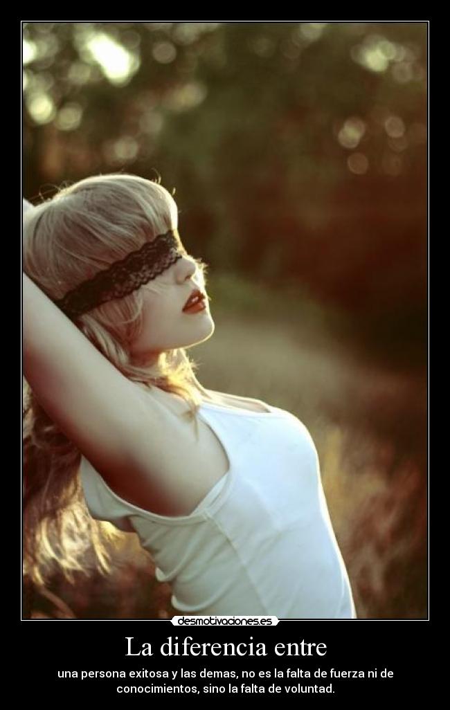 La diferencia entre -