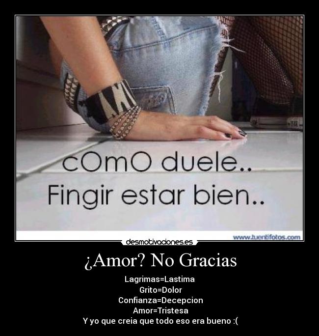 ¿Amor? No Gracias - 