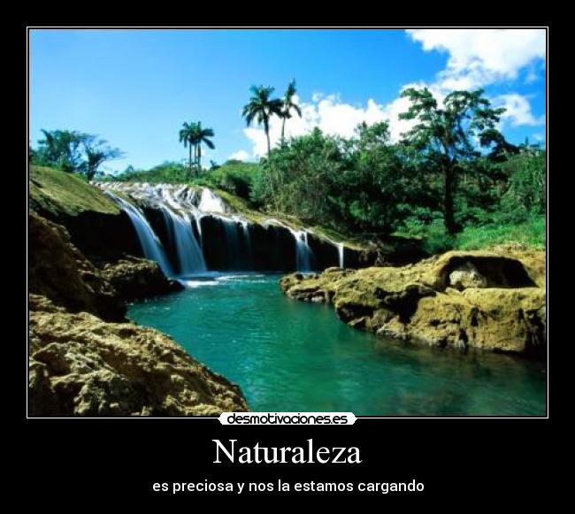 Naturaleza - es preciosa y nos la estamos cargando