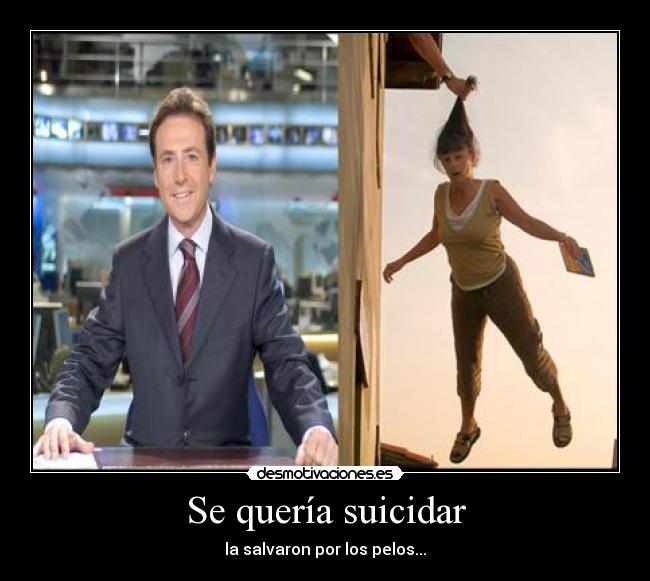 Se quería suicidar - la salvaron por los pelos...