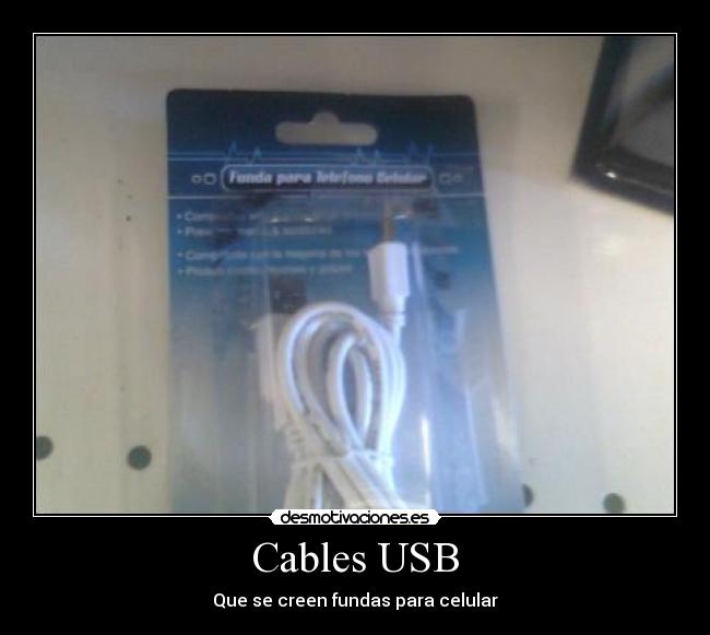 Cables USB - Que se creen fundas para celular