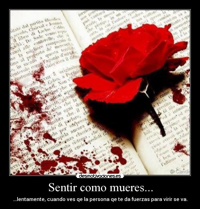 Sentir como mueres... - 