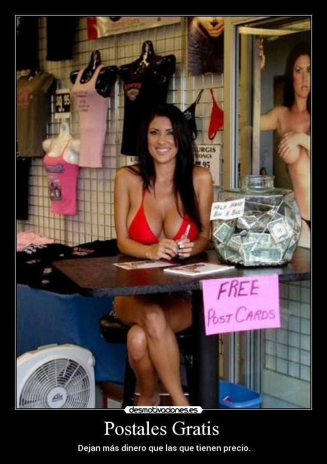Postales Gratis - Dejan más dinero que las que tienen precio.