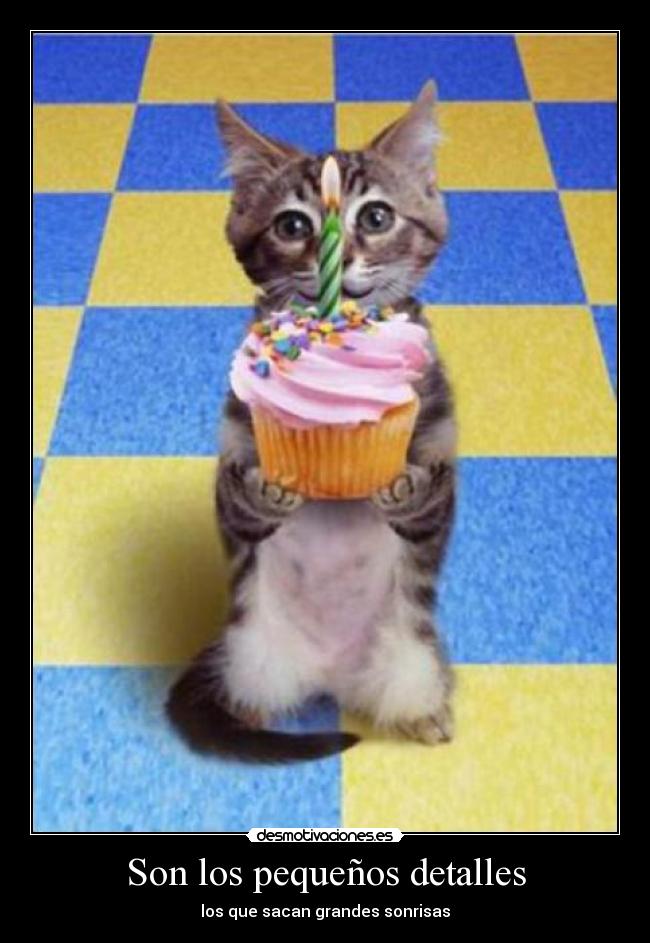 Son los pequeños detalles - los que sacan grandes sonrisas