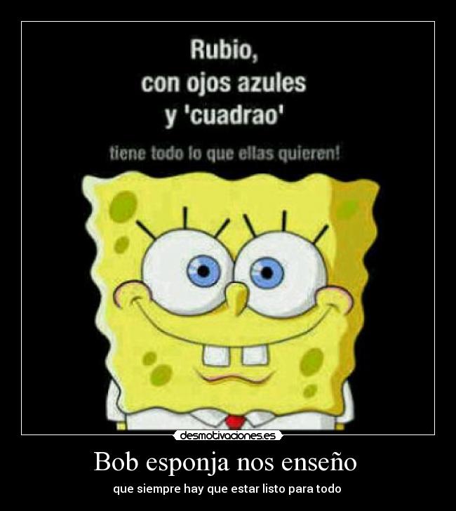carteles bob esponja desmotivaciones