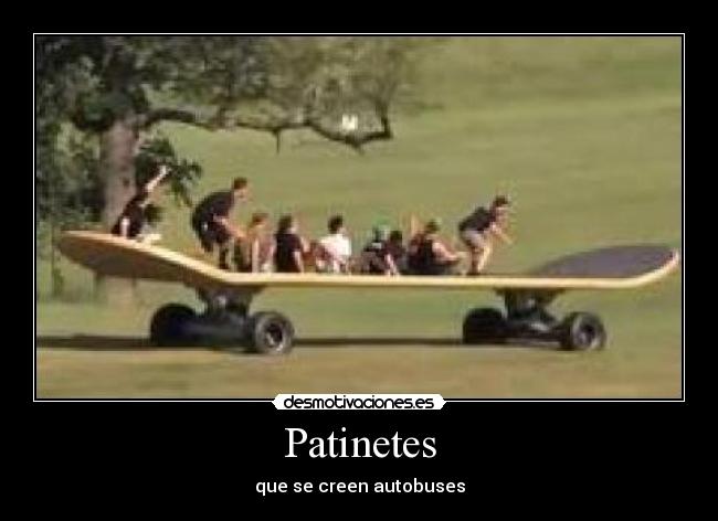 Patinetes - que se creen autobuses