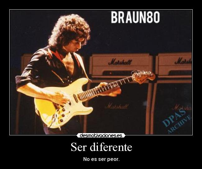 Ser diferente -