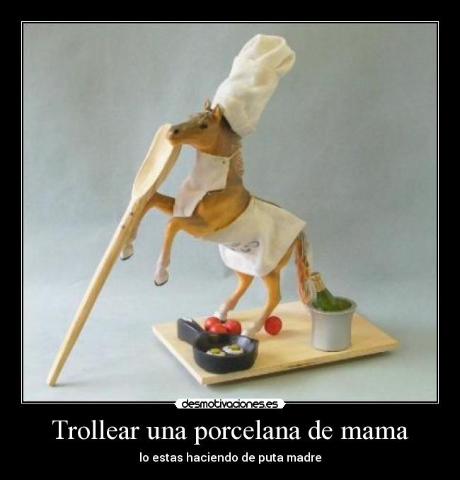 carteles caballo gourmet porcelanas trolleadas troll madre desmotivaciones