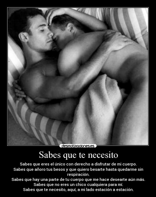 Sabes que te necesito -