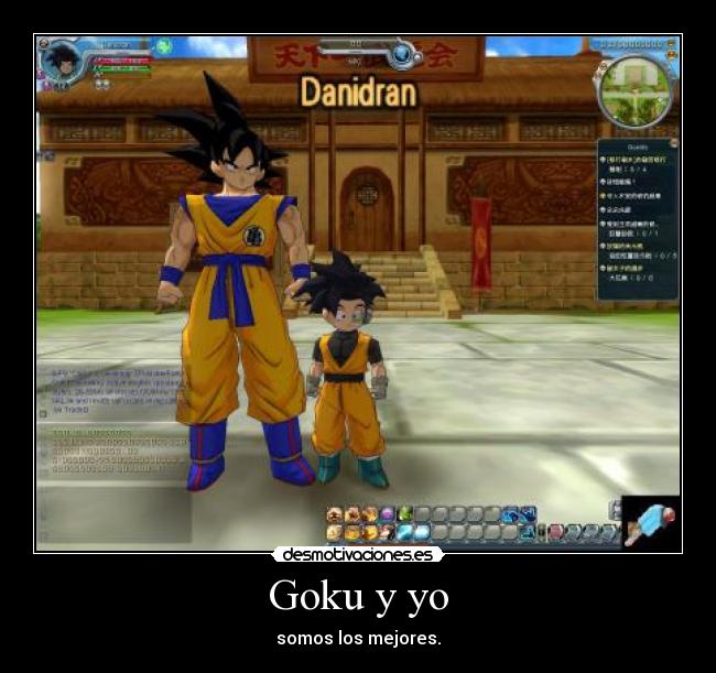 Goku y yo - somos los mejores.