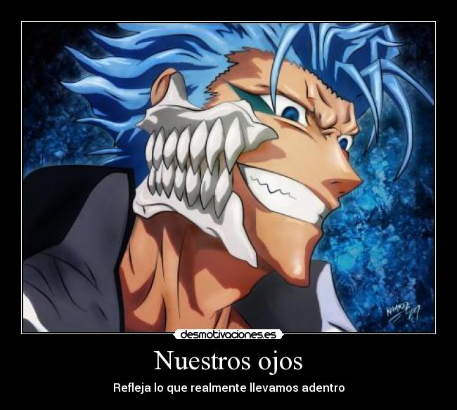 carteles grimmjow bleach arrancar privaron espada desmotivaciones