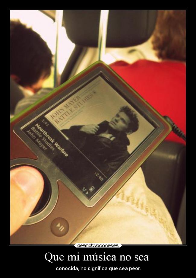 Que mi música no sea  - 