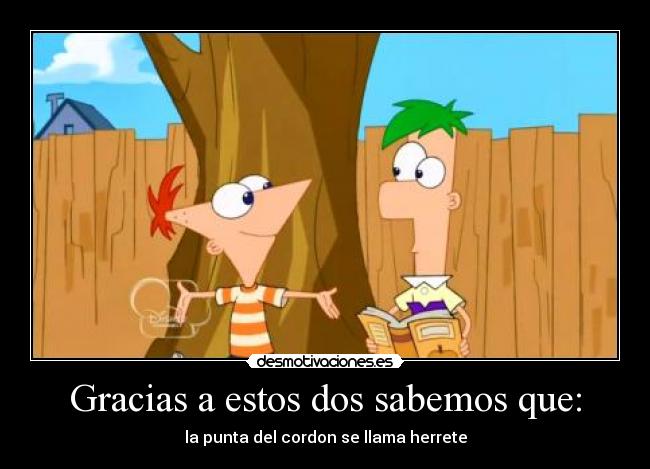 Gracias a estos dos sabemos que: - la punta del cordon se llama herrete