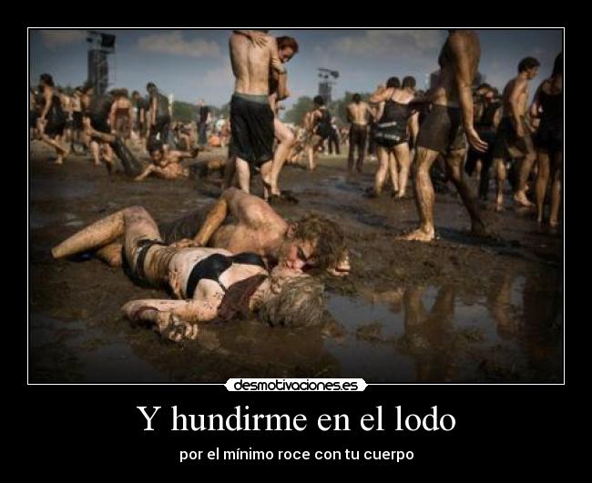 carteles hundirme lodo roce cuerpo abellotamesabenlasmanosamierdalabocayabarrolasmanos desmotivaciones