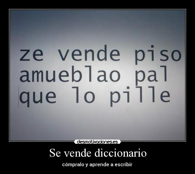 Se vende diccionario - cómpralo y aprende a escribir 