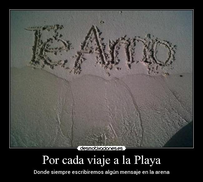 Por cada viaje a la Playa -