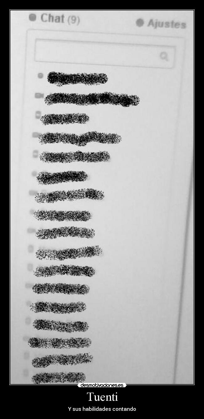 Tuenti - Y sus habilidades contando
