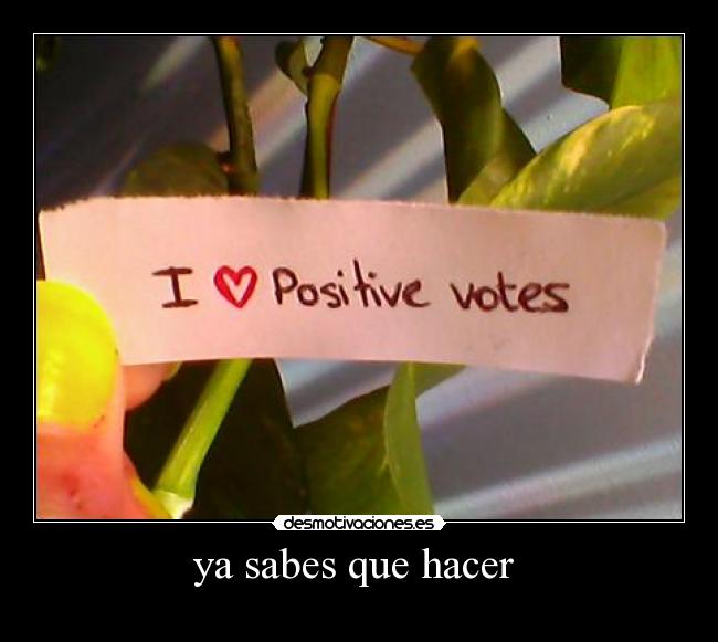 ya sabes que hacer -