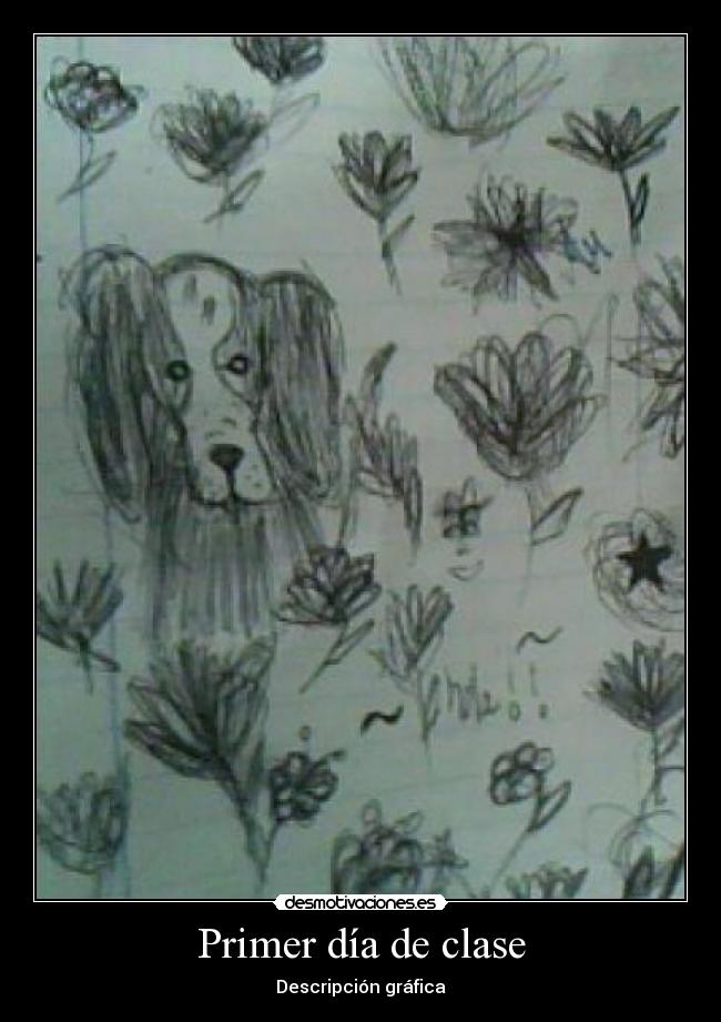 Primer día de clase - Descripción gráfica