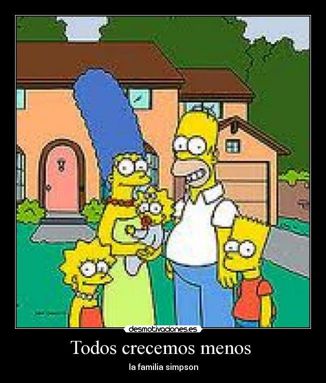 Todos crecemos menos - la familia simpson