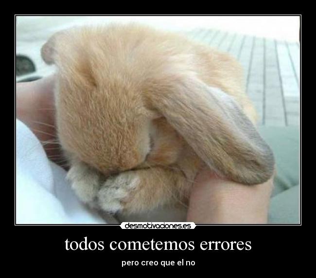 todos cometemos errores -