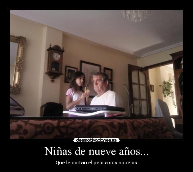 Niñas de nueve años... - 