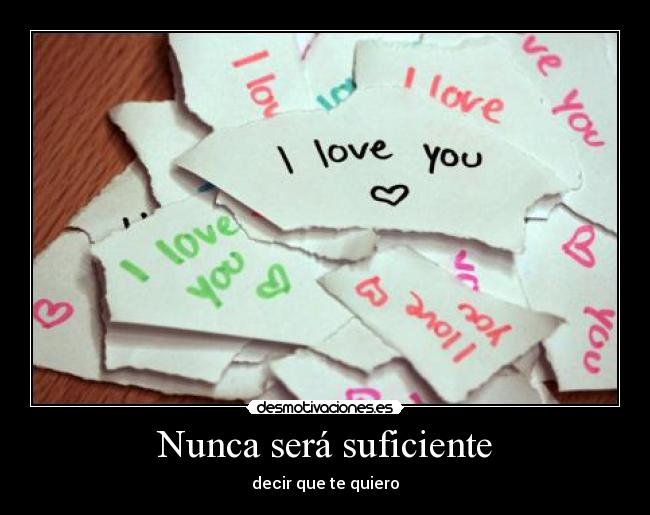 Nunca será suficiente - 