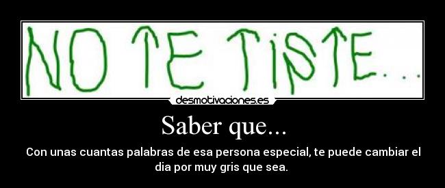Saber que... - 