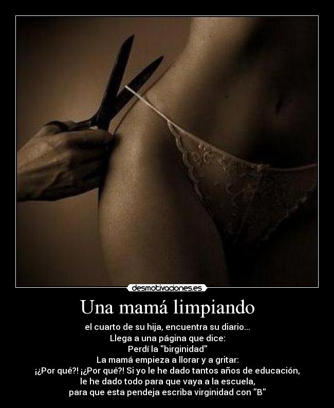 Una mamá limpiando - 