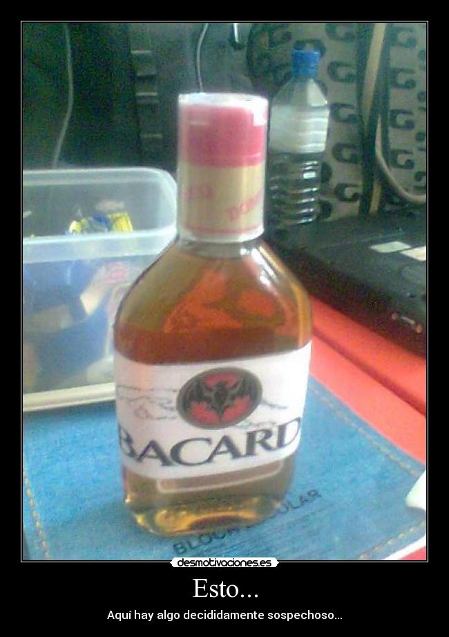 Esto... - Aquí hay algo decididamente sospechoso...