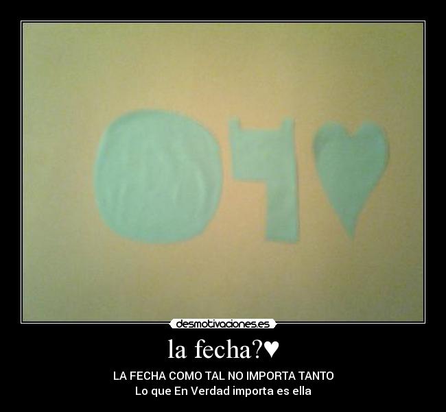 la fecha?♥ - 