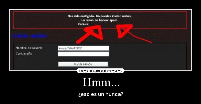 Hmm... - ¿eso es un nunca?