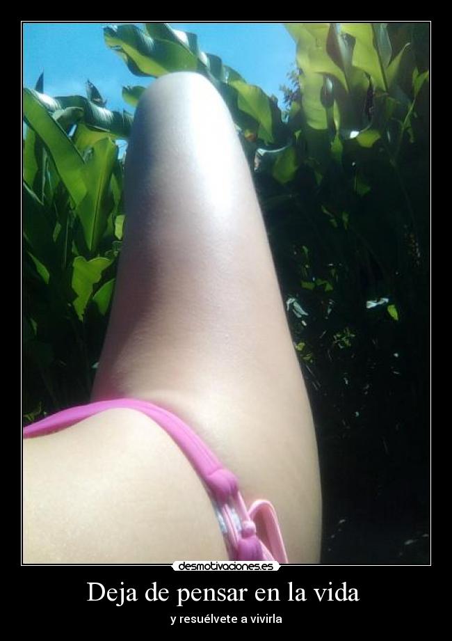 Deja de pensar en la vida  - 