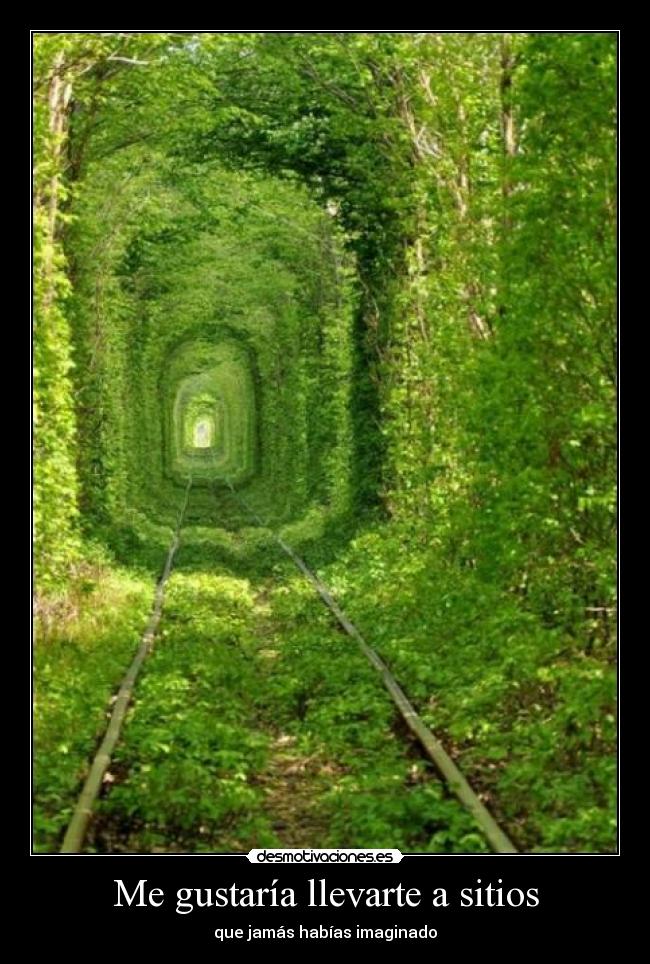 Me gustaría llevarte a sitios - que jamás habías imaginado