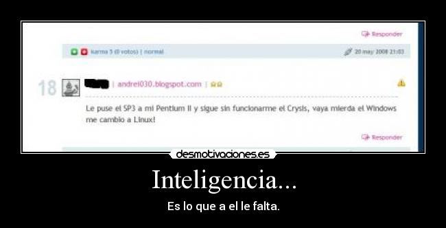 Inteligencia... -