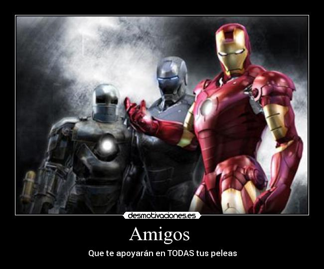 carteles amigos iron-man desmotivaciones