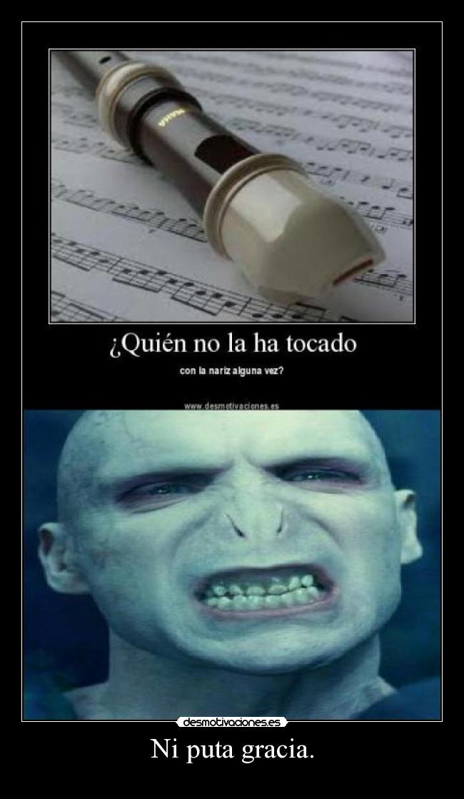 Ni puta gracia. - 