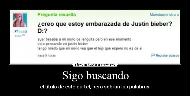 Sigo buscando -