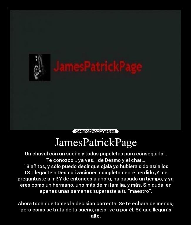 carteles cartel dedicado jamespatrickpage desmotivaciones