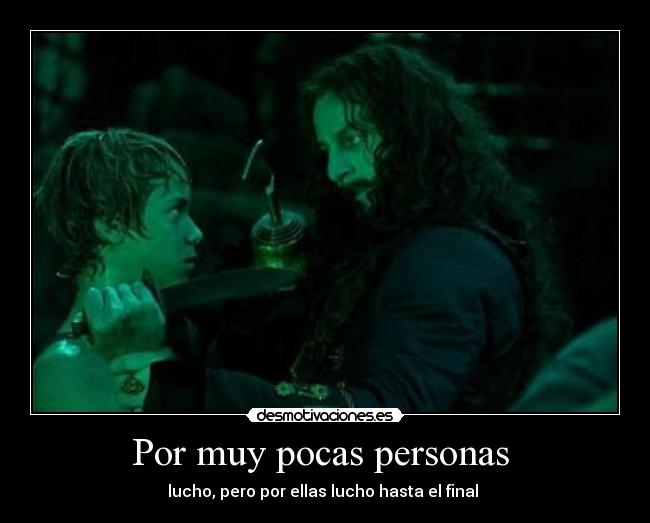 Por muy pocas personas  - 