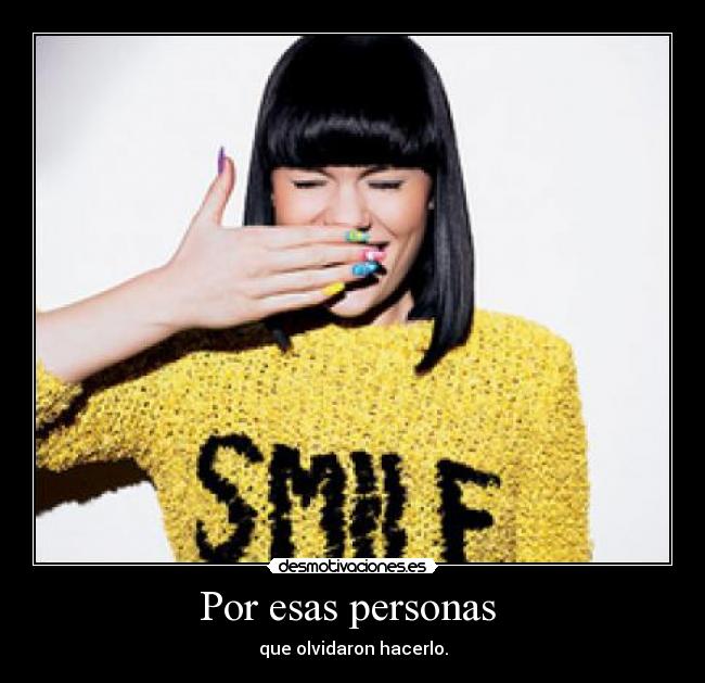 Por esas personas  - 